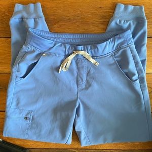 Figs Zamora Jogger Scrub Pants Size Medium Ceil Blue